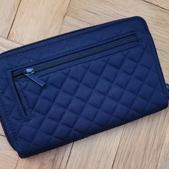 VERA BRADLEY/TURNLOCK WALLET/NAVY - Picture 4 of 11